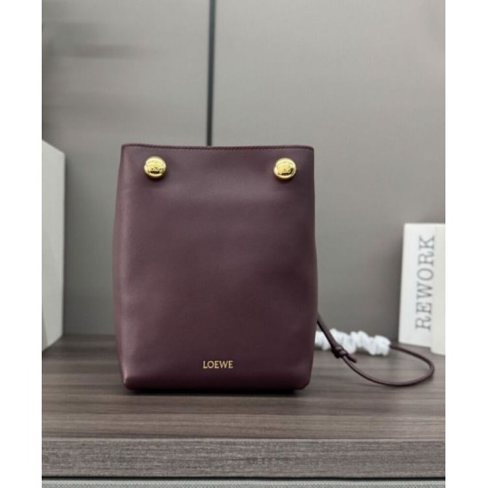 Special Grade Replica Loewe Pebble Pouch Bags Mauve Clone Sale