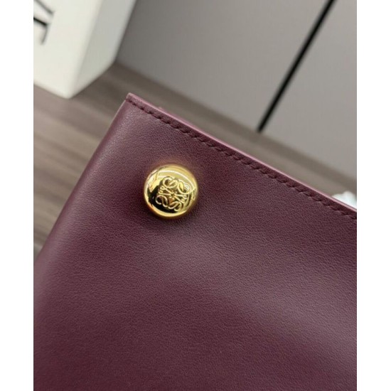 Special Grade Replica Loewe Pebble Pouch Bags Mauve Clone Sale