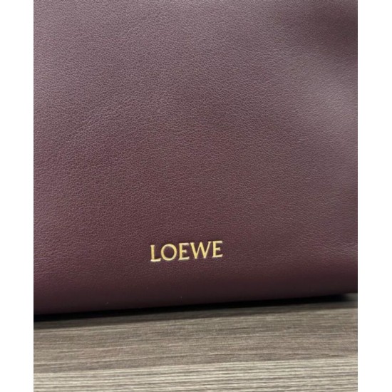 Special Grade Replica Loewe Pebble Pouch Bags Mauve Clone Sale