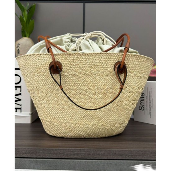 Special Grade Replica Loewe Large Anagram Basket Bag in Coffee Clone Sale