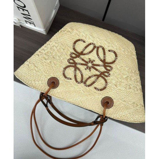 Special Grade Replica Loewe Large Anagram Basket Bag in Coffee Clone Sale
