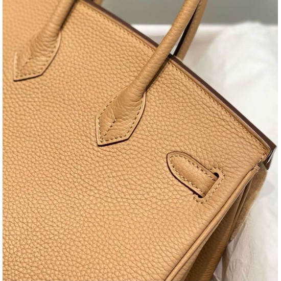Special Grade Replica Hermes Birkin Bag 25cm/30cm Camel Clemence Gold Hardware Clone Sale