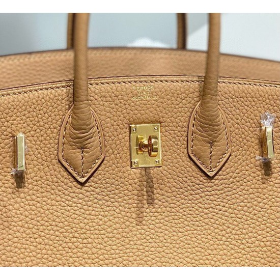 Special Grade Replica Hermes Birkin Bag 25cm/30cm Camel Clemence Gold Hardware Clone Sale