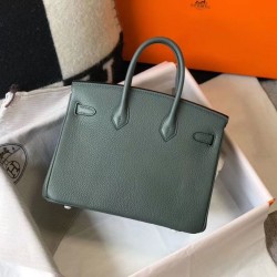 Special Grade Replica Hermes Birkin Bag 25cm/30cm Almond Green Clemence Gold Hardware Clone Sale
