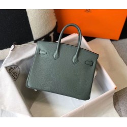 Special Grade Replica Hermes Birkin Bag 25cm/30cm Almond Green Clemence Gold Hardware Clone Sale