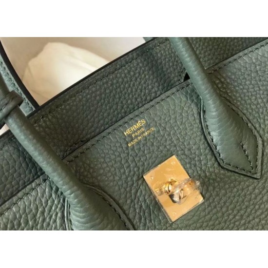 Special Grade Replica Hermes Birkin Bag 25cm/30cm Almond Green Clemence Gold Hardware Clone Sale