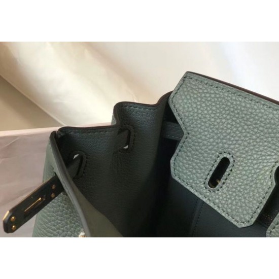 Special Grade Replica Hermes Birkin Bag 25cm/30cm Almond Green Clemence Gold Hardware Clone Sale