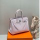 Special Grade Replica Hermes Birkin 25cm/30cm Pink Clemence Bag with Silver Hardware Clone Sale