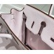 Special Grade Replica Hermes Birkin 25cm/30cm Pink Clemence Bag with Silver Hardware Clone Sale