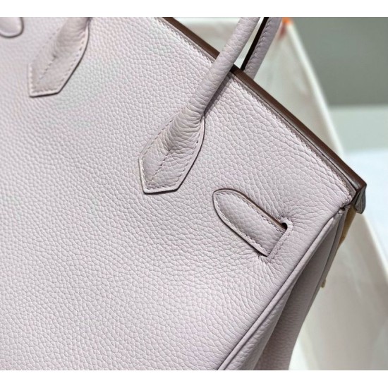 Special Grade Replica Hermes Birkin 25cm/30cm Pink Clemence Bag with Silver Hardware Clone Sale