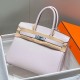 Special Grade Replica Hermes Birkin 25cm/30cm Pink Clemence Bag with Silver Hardware Clone Sale