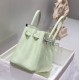 Special Grade Replica Hermes Birkin 25cm/30cm Light Green Clemence Bag with Silver Hardware Clone Sale