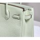 Special Grade Replica Hermes Birkin 25cm/30cm Light Green Clemence Bag with Silver Hardware Clone Sale