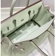 Special Grade Replica Hermes Birkin 25cm/30cm Light Green Clemence Bag with Silver Hardware Clone Sale