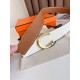 Special Grade Replica Hermes Luck 38MM Reversible Belt with Gold Epsom Buckle Clone Sale