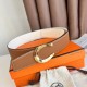 Special Grade Replica Hermes Luck 38MM Reversible Belt with Gold Epsom Buckle Clone Sale