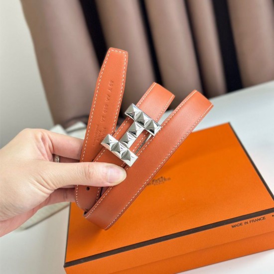 Special Grade Replica Hermes H Medor 24MM Reversible Belt in Epsom Gray Clone Sale