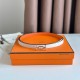 Special Grade Replica Hermes Ancre 13MM Reversible Belt in Epsom Orange Clone Sale