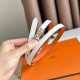 Special Grade Replica Hermes Ancre 13MM Reversible Belt in Epsom Orange Clone Sale