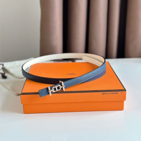 Special Grade Replica Hermes Ancre 13MM Reversible Belt in Epsom White Clone Sale