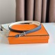 Special Grade Replica Hermes Ancre 13MM Reversible Belt in Epsom White Clone Sale