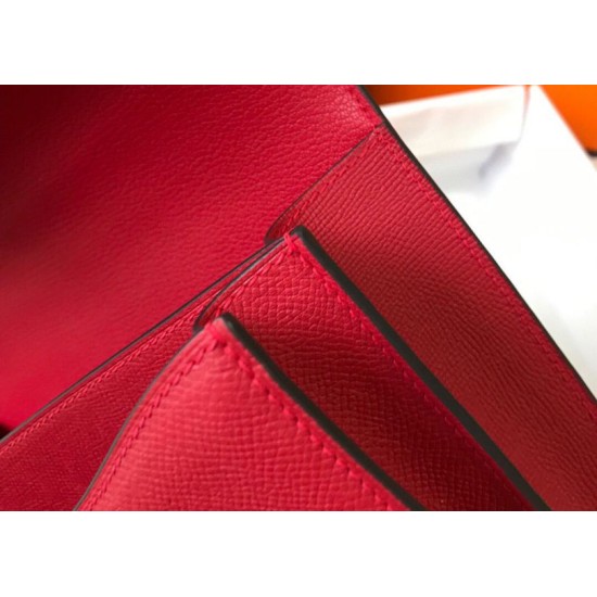 Special Grade Replica Hermes Constance MM 24cm Red Epsom Bag Clone Sale