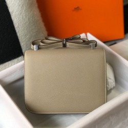Special Grade Replica Hermes Constance MM 24cm Gray Epsom Bag Clone Sale