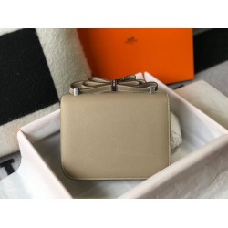 Special Grade Replica Hermes Constance MM 24cm Gray Epsom Bag Clone Sale