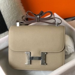 Special Grade Replica Hermes Constance MM 24cm Gray Epsom Bag Clone Sale