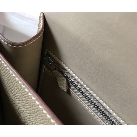 Special Grade Replica Hermes Constance MM 24cm Gray Epsom Bag Clone Sale