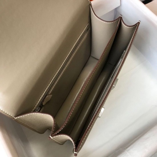 Special Grade Replica Hermes Constance MM 24cm Gray Epsom Bag Clone Sale