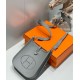 Special Grade Replica Hermes Evelyne III TPM gray clemence bag Clemence Clone Sale