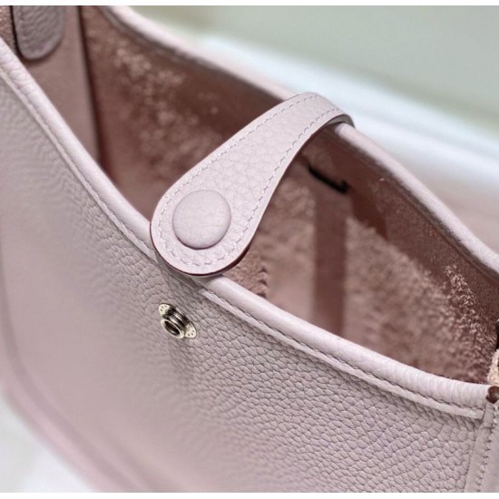 Special Grade Replica Hermes Evelyne III TPM pale mauve clemence bag Clone Sale