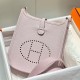 Special Grade Replica Hermes Evelyne III TPM pale mauve clemence bag Clone Sale
