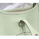Special Grade Replica Hermes Evelyne III TPM Green Clemence Bag Clone Sale