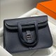 Best Replica Hermes Halzan 25 dark blue clemence bag Fake At Cheap Price Special Grade Replica Hermes Halzan 25 dark blue clemence bag Clone Sale