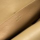 Special Grade Replica Hermes Halzan 25 dark camel clemence bag Clone Sale