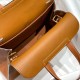 Special Grade Replica Hermes Halzan 25 brown clemence bag Clone Sale