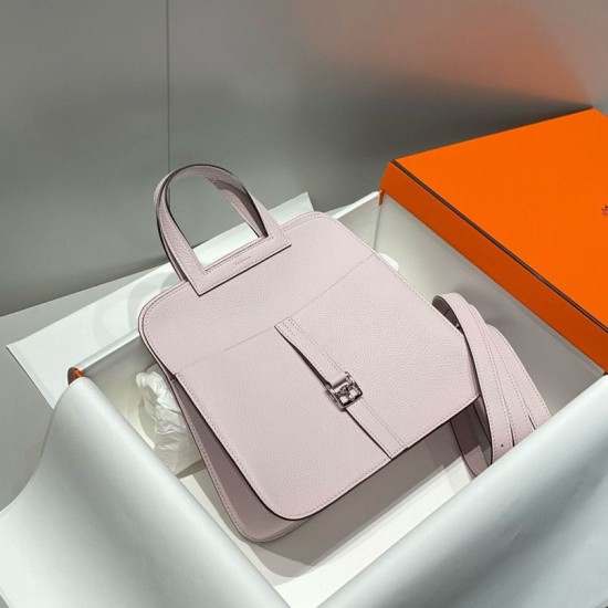 Best Replica Hermes Halzan 25 light purple clemence bag Fake At Cheap Price Special Grade Replica Hermes Halzan 25 light purple clemence bag Clone Sale