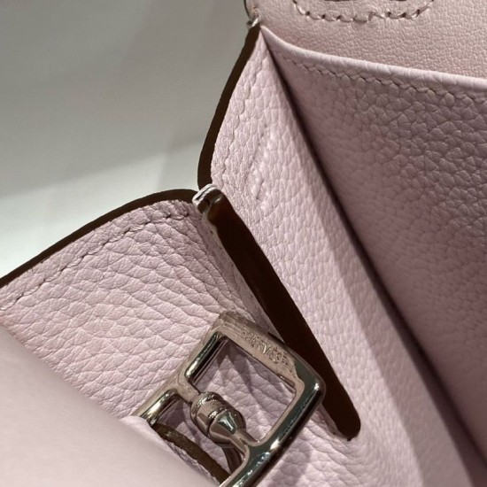 Best Replica Hermes Halzan 25 light purple clemence bag Fake At Cheap Price Special Grade Replica Hermes Halzan 25 light purple clemence bag Clone Sale