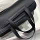 Special Grade Replica Hermes Halzan 25 black clemence bag Clone Sale