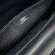 Special Grade Replica Hermes Halzan 25 black clemence bag Clone Sale
