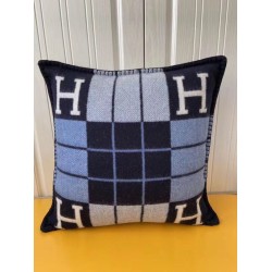 Special Grade Replica Hermes Avalon III Small Pillow in Blue Clone Sale