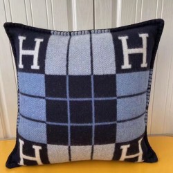 Special Grade Replica Hermes Avalon III Small Pillow in Blue Clone Sale