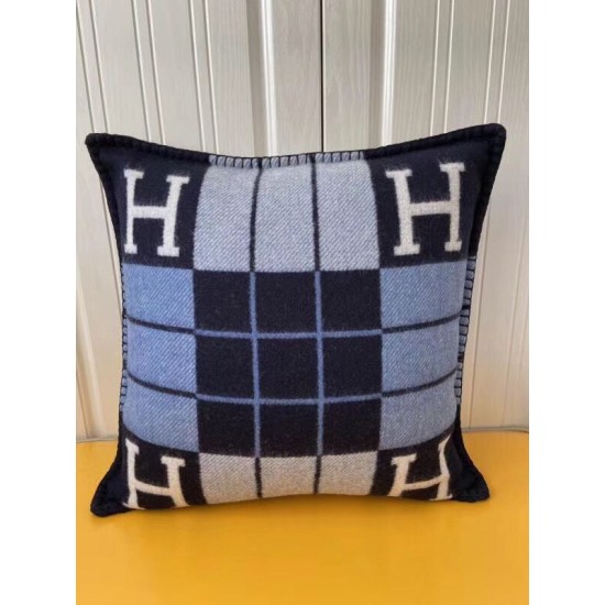 Special Grade Replica Hermes Avalon III Small Pillow in Blue Clone Sale