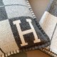 Special Grade Replica Hermes Avalon III Small Pillow in Gray Clone Sale