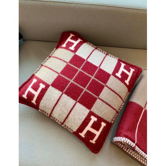 Special Grade Replica Hermes Avalon III Small Pillow in Red Clone Sale