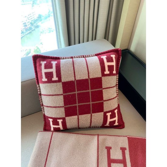 Special Grade Replica Hermes Avalon III Small Pillow in Red Clone Sale