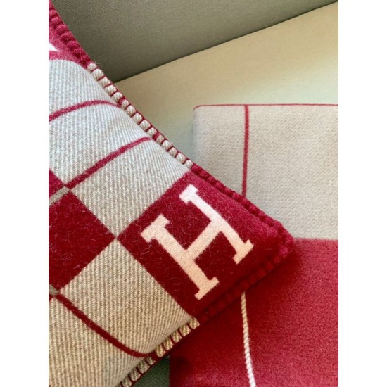 Special Grade Replica Hermes Avalon III Small Pillow in Red Clone Sale