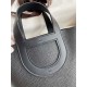 Special Grade Replica Hermes In The Bag Handmade Clemence Loop 18 Bag in Black Clone Sale